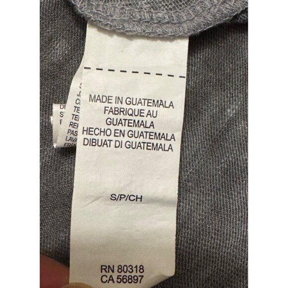 Journey Lucky Brand T-Shirt Tee Cold Shoulder Cutouts Gray Relaxed Size S - Picture 10 of 10